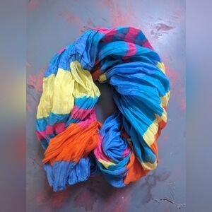 Bright Multi-colored Infinity Scarf
